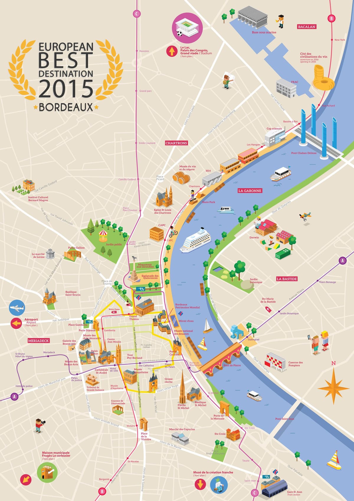 Bordeaux carte de visites