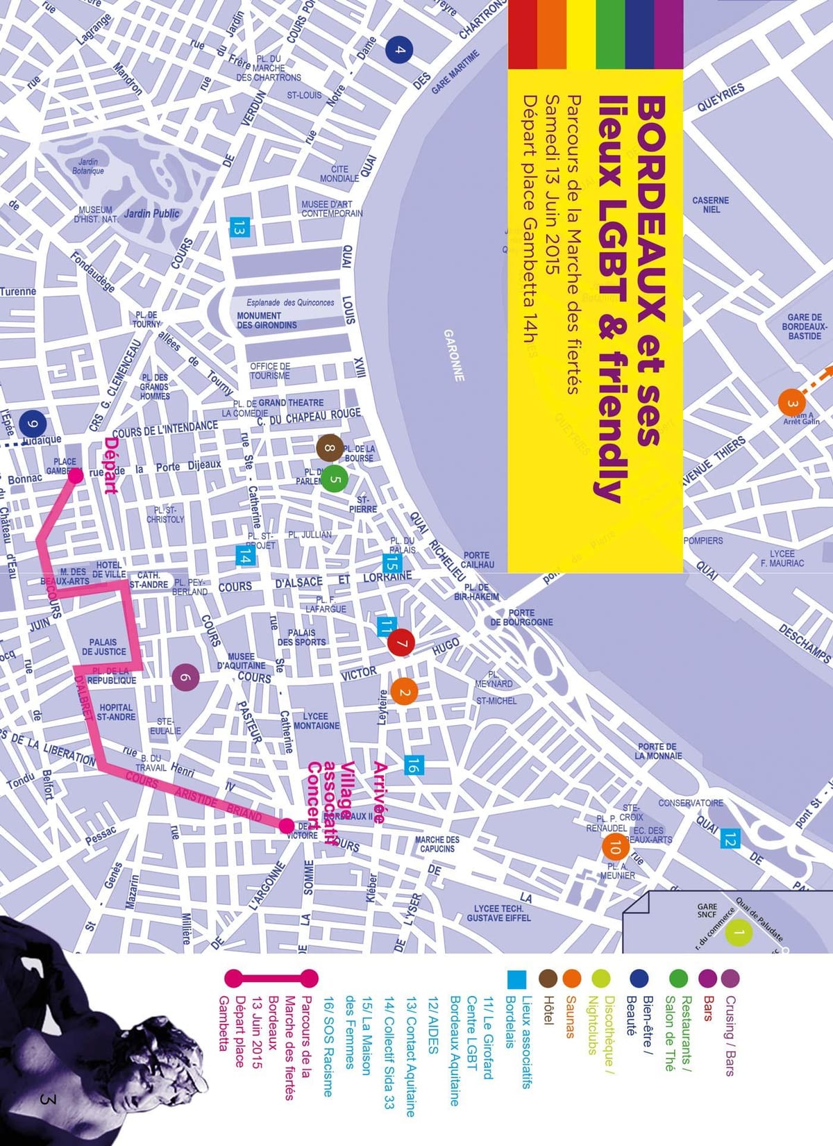 la carte de Bordeaux gay carte