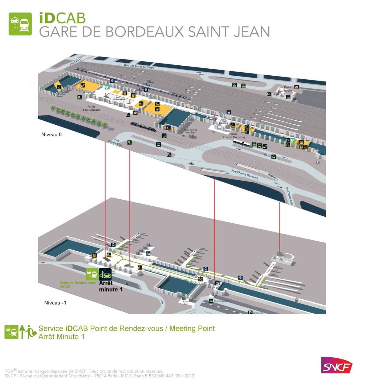 la carte de Bordeaux st jean