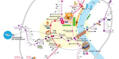 Bordeaux plan des transports publics