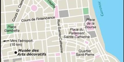 La carte de Bordeaux jardin