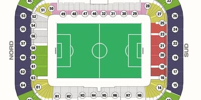 La carte de Bordeaux stade