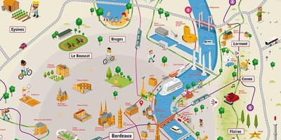 Bordeaux et ses environs carte
